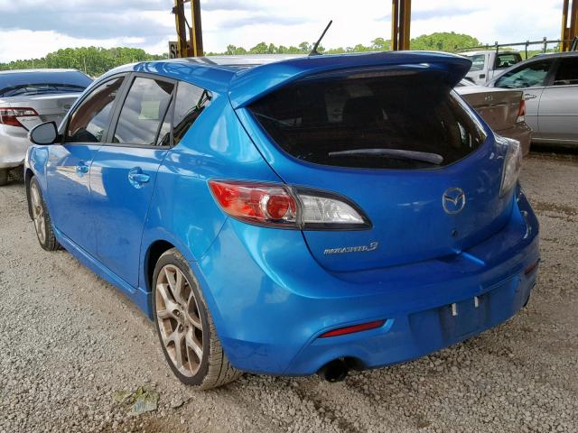 JM1BL1K39B1443354 - 2011 MAZDA SPEED 3 BLUE photo 3