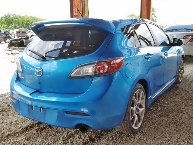 JM1BL1K39B1443354 - 2011 MAZDA SPEED 3 BLUE photo 4