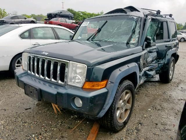1J8HG58N76C179200 - 2006 JEEP COMMANDER GREEN photo 2