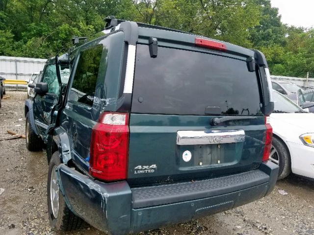 1J8HG58N76C179200 - 2006 JEEP COMMANDER GREEN photo 3