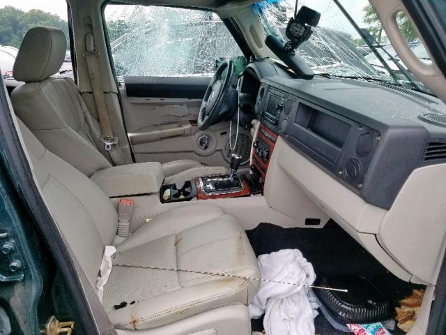 1J8HG58N76C179200 - 2006 JEEP COMMANDER GREEN photo 5