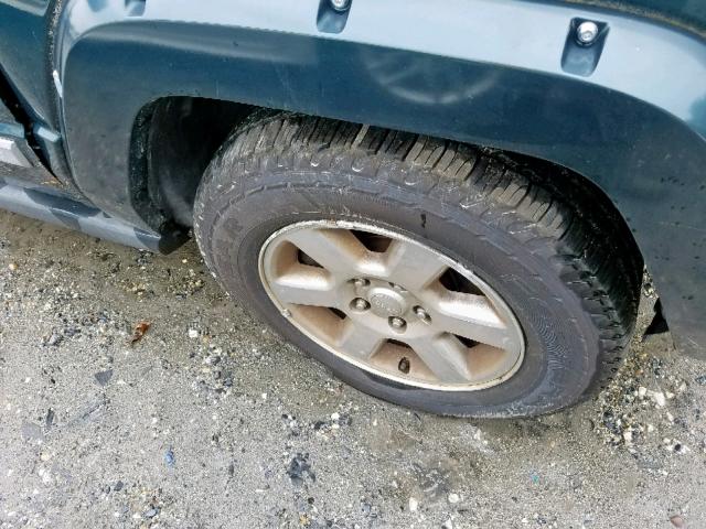 1J8HG58N76C179200 - 2006 JEEP COMMANDER GREEN photo 9