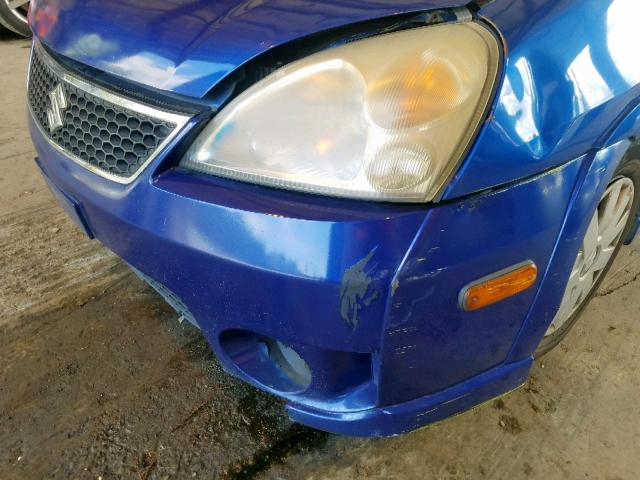 JS2RB62S265300059 - 2006 SUZUKI AERIO BLUE photo 9