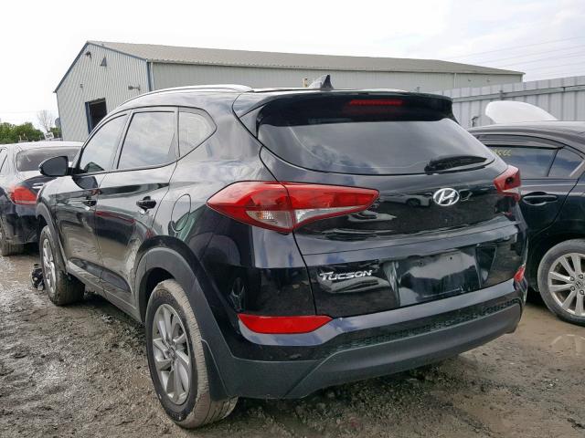 KM8J33A44JU601710 - 2018 HYUNDAI TUCSON SEL BLACK photo 3