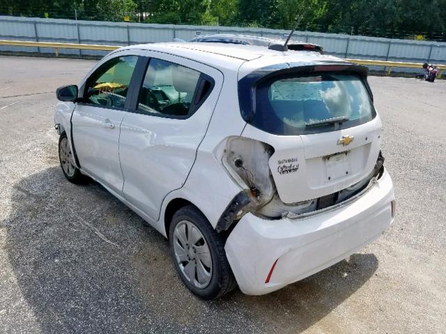 KL8CB6SA8GC586951 - 2016 CHEVROLET SPARK LS WHITE photo 3