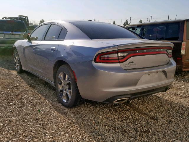 2C3CDXJG8FH852904 - 2015 DODGE CHARGER SX SILVER photo 3