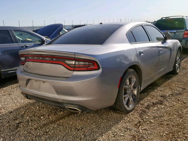 2C3CDXJG8FH852904 - 2015 DODGE CHARGER SX SILVER photo 4