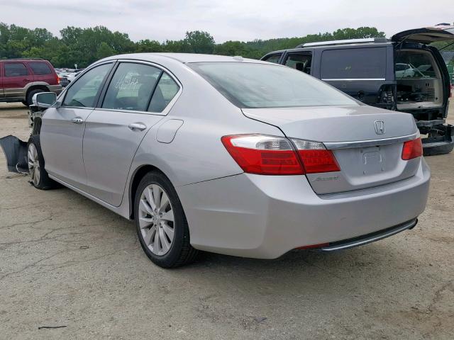 1HGCR2F88EA001430 - 2014 HONDA ACCORD EXL SILVER photo 3