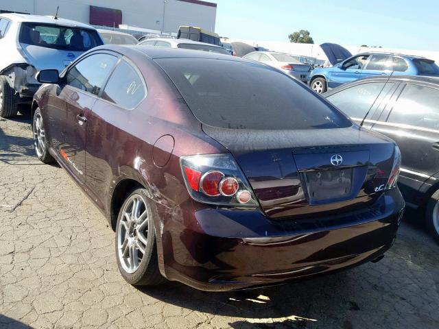 JTKDE167990286952 - 2009 TOYOTA SCION TC ბურგუნდია ფოტო 3