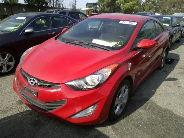 KMHDH6AE0DU012988 - 2013 HYUNDAI ELANTRA CO RED photo 2