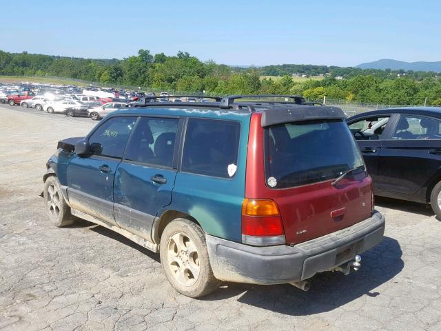 JF1SF6354XH715639 - 1999 SUBARU FORESTER L GREEN photo 3