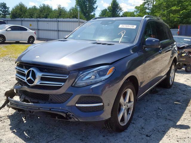 4JGDA5HB9GA739336 - 2016 MERCEDES-BENZ GLE 350 4M GRAY photo 2