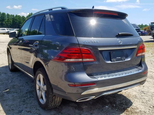 4JGDA5HB9GA739336 - 2016 MERCEDES-BENZ GLE 350 4M GRAY photo 3