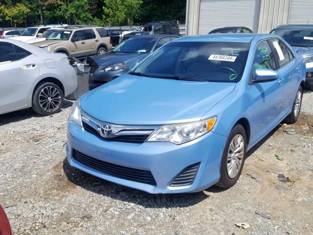 4T4BF1FK5CR201638 - 2012 TOYOTA CAMRY BASE BLUE photo 2