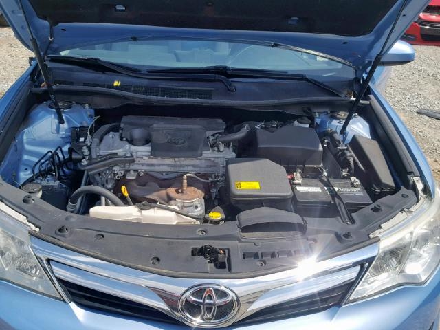 4T4BF1FK5CR201638 - 2012 TOYOTA CAMRY BASE BLUE photo 7