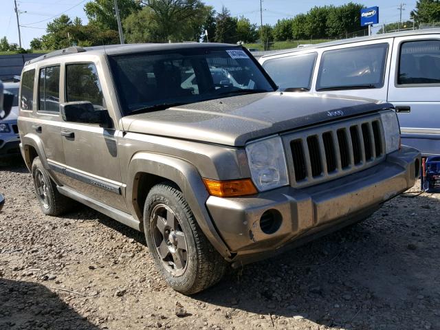 1J8HG48K76C330701 - 2006 JEEP COMMANDER TAN photo 1
