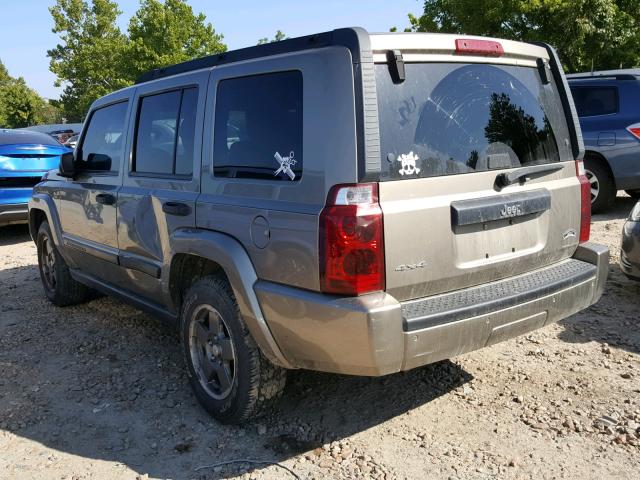 1J8HG48K76C330701 - 2006 JEEP COMMANDER TAN photo 3