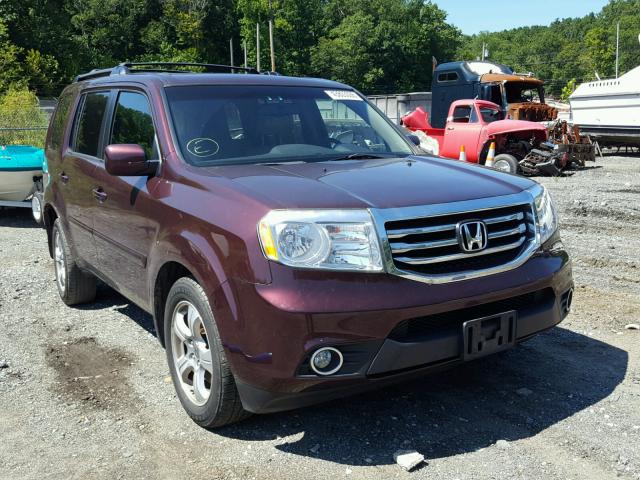 5FNYF4H78CB016706 - 2012 HONDA PILOT EXLN MAROON photo 1