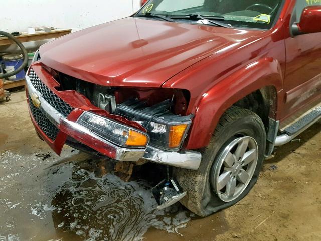 1GCJTDDE5A8141612 - 2010 CHEVROLET COLORADO L RED photo 9