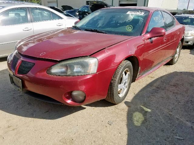 2G2WP522X41361106 - 2004 PONTIAC GRAND PRIX RED photo 2