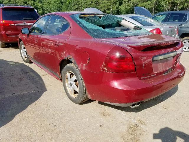 2G2WP522X41361106 - 2004 PONTIAC GRAND PRIX RED photo 3