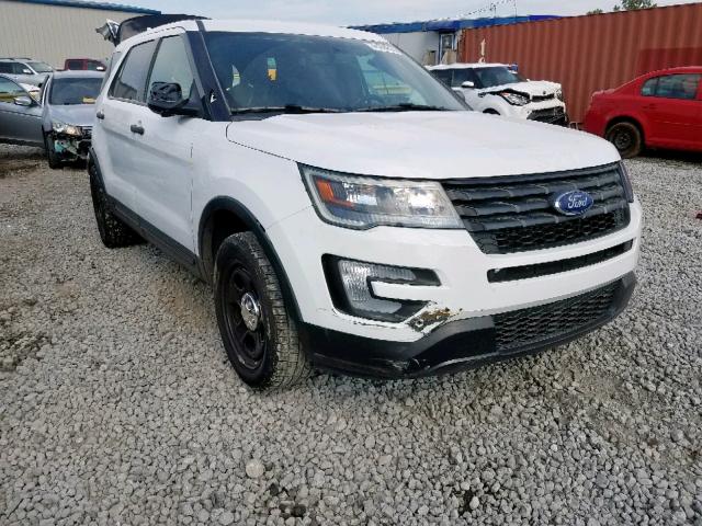 1FM5K8AR9HGC80544 - 2017 FORD EXPLORER P WHITE photo 1