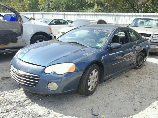 4C3AG42G53E153985 - 2003 CHRYSLER SEBRING LX BLUE photo 2