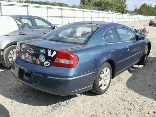 4C3AG42G53E153985 - 2003 CHRYSLER SEBRING LX BLUE photo 4