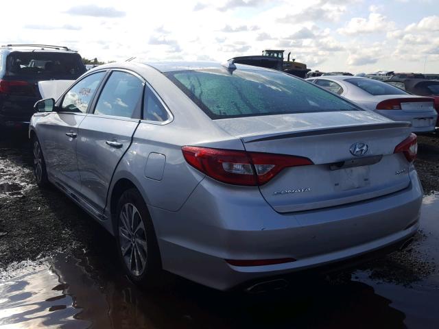 5NPE34AFXGH389881 - 2016 HYUNDAI SONATA SPO SILVER photo 3