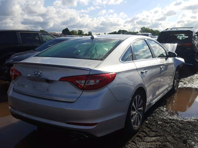 5NPE34AFXGH389881 - 2016 HYUNDAI SONATA SPO SILVER photo 4