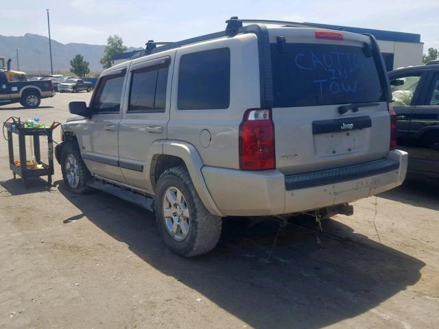 1J8HG48K27C670758 - 2007 JEEP COMMANDER SILVER photo 3
