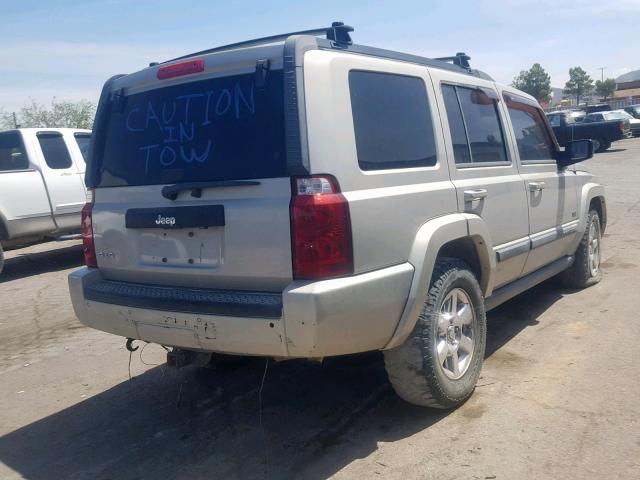 1J8HG48K27C670758 - 2007 JEEP COMMANDER SILVER photo 4