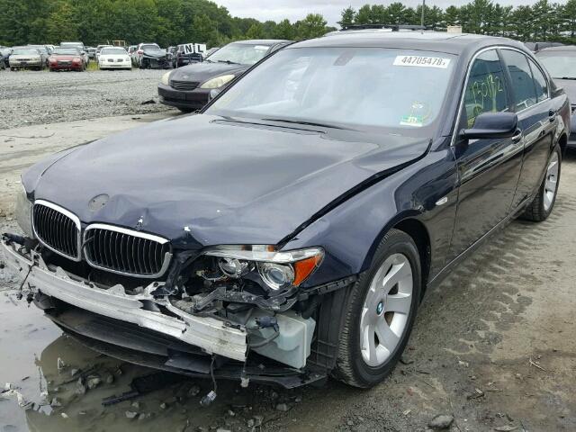 WBAHL83568DT11997 - 2008 BMW 750I BLUE photo 2