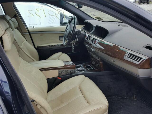 WBAHL83568DT11997 - 2008 BMW 750I BLUE photo 5