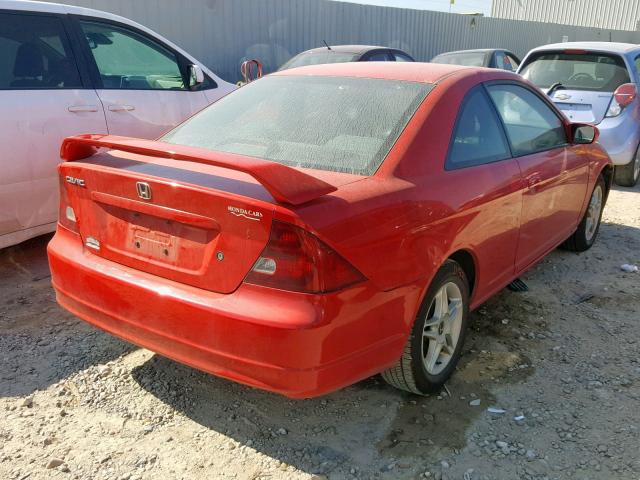 1HGEM229X2L081271 - 2002 HONDA CIVIC EX RED photo 4