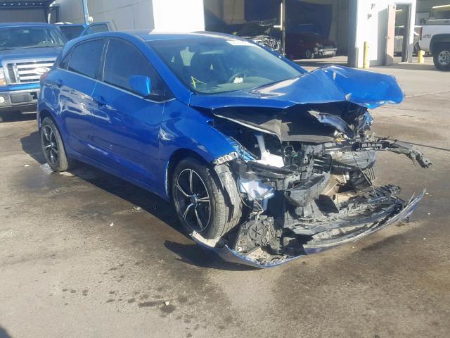 KMHD35LH8HU370779 - 2017 HYUNDAI ELANTRA GT BLUE photo 1