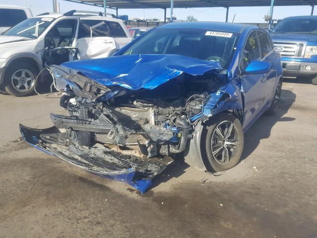 KMHD35LH8HU370779 - 2017 HYUNDAI ELANTRA GT BLUE photo 2