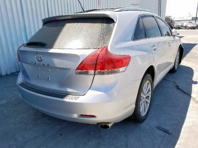 4T3ZE11A89U019605 - 2009 TOYOTA VENZA SILVER photo 4