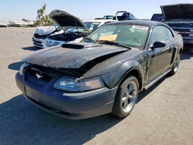 1FAFP42X81F106045 - 2001 FORD MUSTANG GT BLACK photo 2