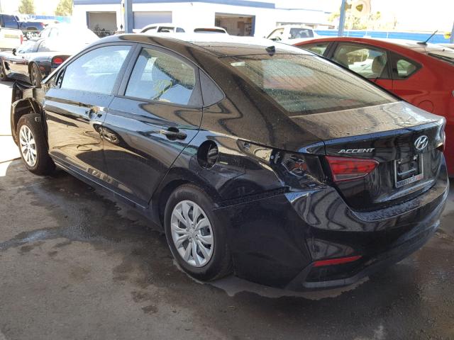 3KPC24A31KE038919 - 2019 HYUNDAI ACCENT SE BLACK photo 3