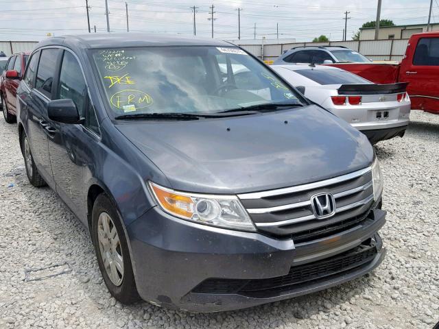 5FNRL5H26BB030285 - 2011 HONDA ODYSSEY LX GRAY photo 1