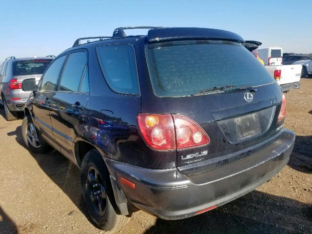 JT6HF10U0X0032426 - 1999 LEXUS RX 300 BLACK photo 3