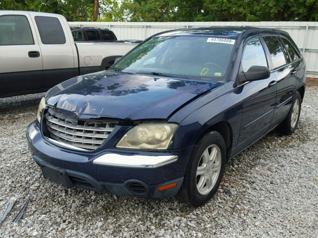 2C4GF68455R270801 - 2005 CHRYSLER PACIFICA T BLUE photo 2