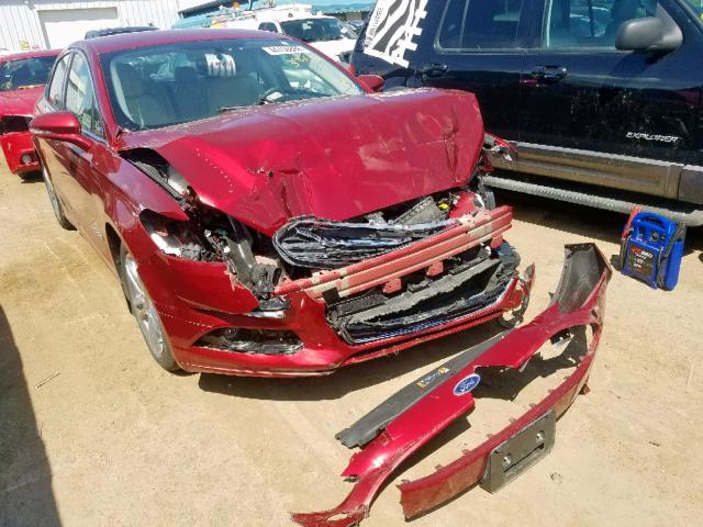 3FA6P0RU1GR190709 - 2016 FORD FUSION TIT RED photo 1