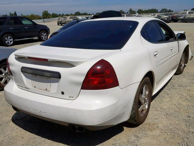 2G2WS522X41146324 - 2004 PONTIAC GRAND PRIX WHITE photo 4