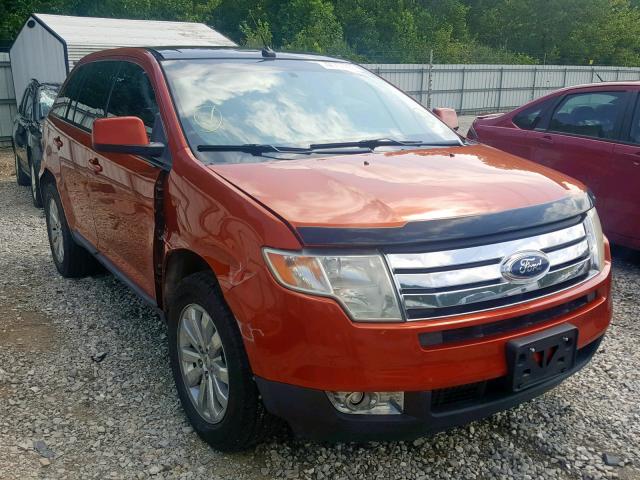 2FMDK48C38BB10421 - 2008 FORD EDGE SEL ORANGE photo 1