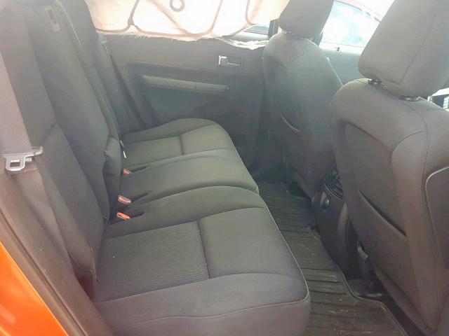 2FMDK48C38BB10421 - 2008 FORD EDGE SEL ORANGE photo 6