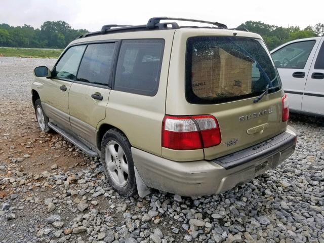 JF1SF65591H700235 - 2001 SUBARU FORESTER S GREEN photo 3