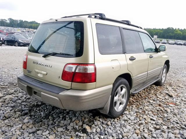 JF1SF65591H700235 - 2001 SUBARU FORESTER S GREEN photo 4