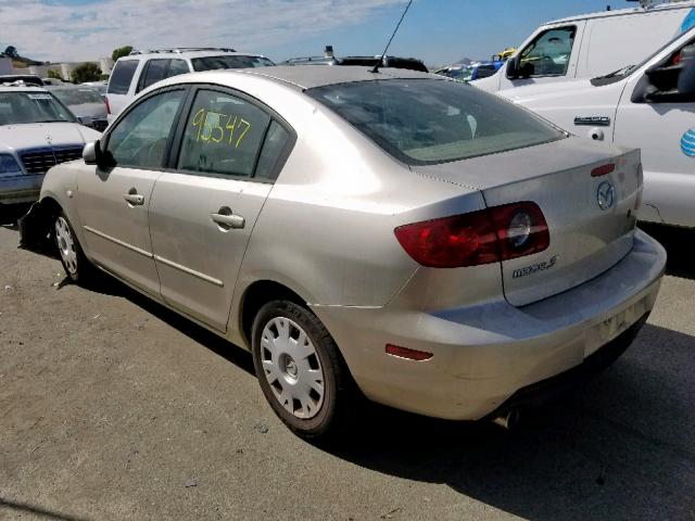 JM1BK12F641120895 - 2004 MAZDA 3 I BEIGE photo 3